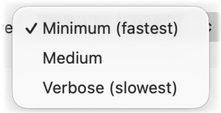Logging Menu